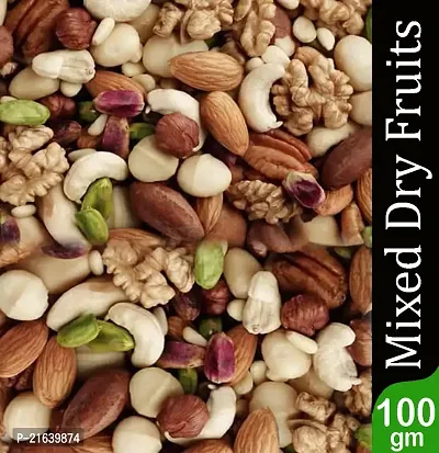 Superfood Nuts and dry fruits Mix 100 GM Daily Power Booster Mixed Dry Fruits Healthy Trail Mix dry fruits combo pack contains Almond, Figs, Cashew, Green Raisins, Walnuts-thumb0