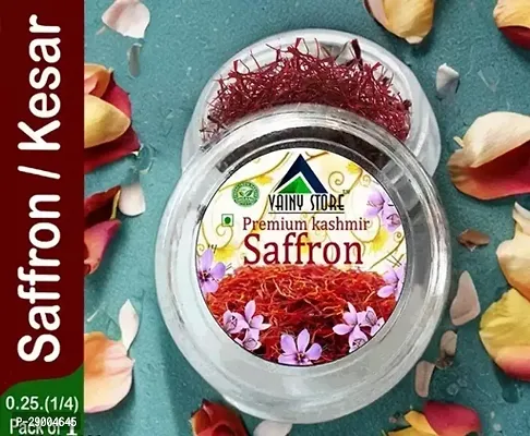 Kashmiri Saffron/Kesar (A++ Grade) for Pregnant Women, Skin, Face, Food and Puja 1/4 (0.025 g) Pack of 1