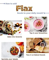 Premium Rosted Flax Seeds Flax Seeds/Alsi/Avise Ginjalu/Tisi Seed Diet Food-500gm Organic | Chemical Free  Pesticides Free | Enhances Flavour-thumb1