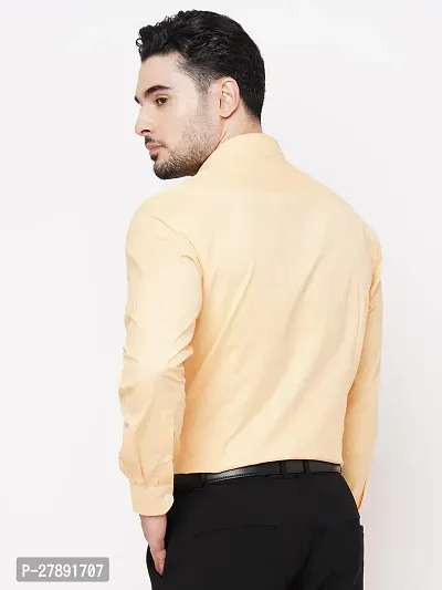 Stylish Cotton Long Sleeve Solid Shirt For Men-thumb3