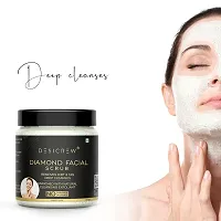 Desicrew Diamond Facial Scrub For Removes Dirt & Tan Deep Cleansing Exfoliation Scrub (100 g)-thumb2