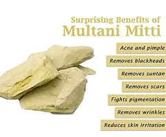 VADHIKA Pure Organic & Natural & Natural Multani Mitti Powder - Pack of 2 (100 gm Each)-thumb1