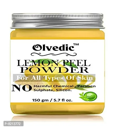 Olvedic 100% Pure Organic Lemon Peel Powder For skin care-(150 gm)
