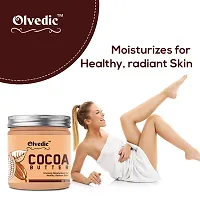 Olvedic Ivory coco & Shea Butter | Raw | Unrefined | African | Great For Face, Skin, Body & Lips (Cocoa Butter, 200 gm)-thumb1