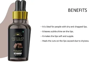 Desicrew Pink Lip Serum Oil For Chocolate Flavour, Lip Shine, Glossy, Soft With Moisturizer For Men & Women(30 ml)-thumb2