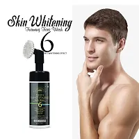 Desi Crew Mens Skin Whitening Foaming Fash Wash 6 IN 1 For Up Roots Blackheads , Clean Pimple , Reduced Blemishes ,Tighten Pores , Clean Mask & Oil Control Skin Brightning & Lightning For all skin types- Foaming 100 ml-thumb1