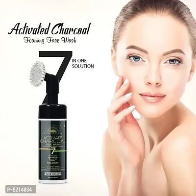 Desicrew Activated Charcoal Foaming Fash Wash 7 IN 1 Anti-Pigmention For Oil Control Skin Brightning & Lightning For all skin types- Face Wash (100 ml)-thumb2