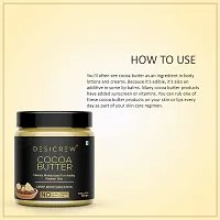 Desicrew Pure Organic Cocoa Butter For Stretch Marks & Daily Moisturising Pack of 4 jar 400 GM-thumb2