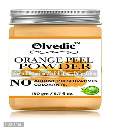 Olvedic 100% Pure Organic Orange peel Powder For skin care-(150 gm)