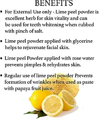 Olvedic 100% Pure Organic Lemon Peel Powder For skin care-(150 gm)-thumb1