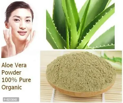 Olvedic 100 % Pure Organic Aloe Vera Leaf Powder For Hair & Skin Care -(150 gm)-thumb2