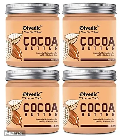 Olvedic Ivory coco & Shea Butter | Raw | Unrefined | African | Great For Face, Skin, Body & Lips (Cocoa Butter, 400 gm)