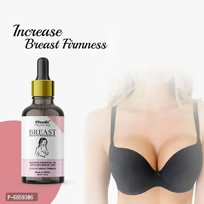 Olvedic Breast Growth Massage Oil 100% Natural Body Massage Oil for women Increase Breast A Perfect Shape With Fast - 36 30 ml