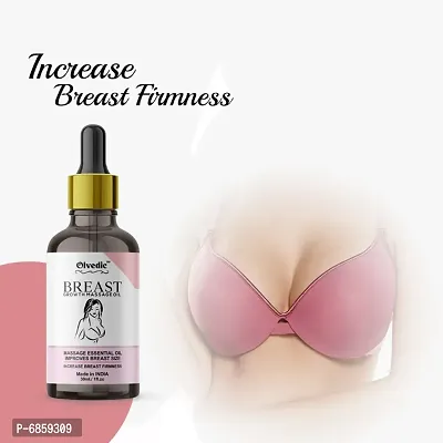 Olvedic Breast Growth Massage Oil 100% Natural Body Massage Oil for women Increase Breast A Perfect Shape With Fast - 36 30 ml