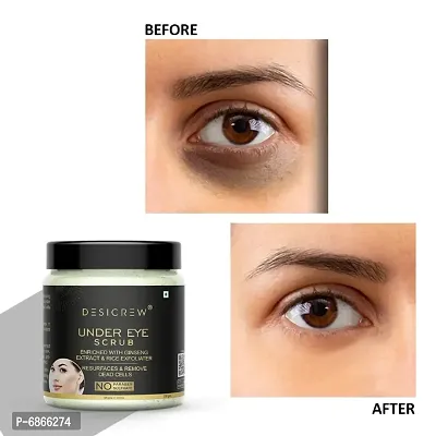 Desi Crew Under Eye Scrub For Resurfaces Removes Dead Cells Skin Glowing Eye Dark Circles Scrub  (100 g)-thumb0