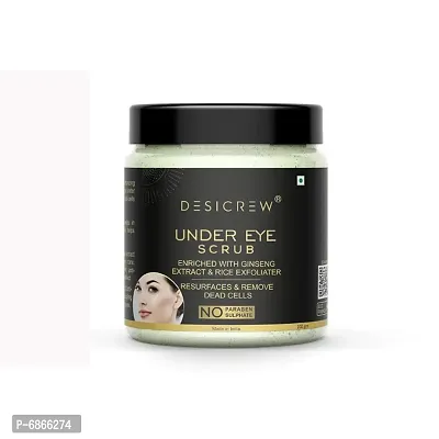 Desi Crew Under Eye Scrub For Resurfaces Removes Dead Cells Skin Glowing Eye Dark Circles Scrub  (100 g)-thumb3