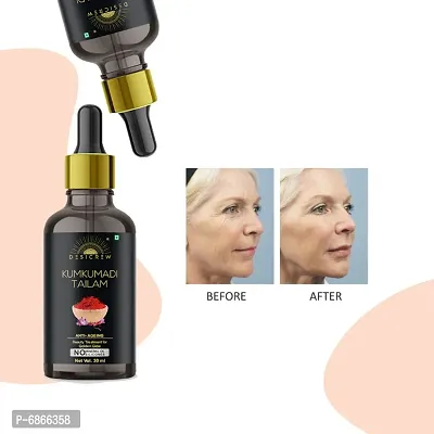 Desi Crew Kumkumadi Tailam Face Oil- for Glowing, Spotless, Anti-Ageing  Radiant Skin Golden Glow 120ml-thumb3