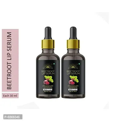 Desi Crew Beetroot Pink Lip Serum Oil For Beetroot Flavour , Lip Shine, Glossy, Soft With Moisturizer For Men  Women 60 ml