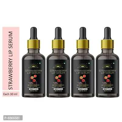 Desi Crew Strawberry Pink Lip Serum Oil For Strawberry Flavour , Lip Shine, Glossy, Soft With Moisturizer For Men  Women 120 ml