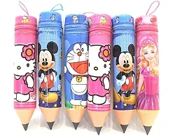 Pencil Shaped Stationary Case Set of 6 Pcs, Pencil Box For Girls Navratri/ Kanjak Gifts /Birthday Return Gifts In Bulk For Kids, Girls, Boys (Assorted, Pack Of 3)-thumb2