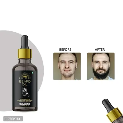 Desi Crew 100% Result Classic Beard Growth Oil - For Boost You Beard Growth Oil Noiurishment With 16 Essebtial Naturals Oils 30ml-thumb0