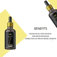 Desi Crew Natural Beard Growth Oil - For Super Strong Beard Growth Stimulating fast Patchy Beard Growth 30 ml-thumb1