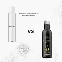 Desi Crew 100 % Pure Jonk Oil Leech Tail - WITH COMB APPLICATOR - Cold Pressed - For Hair Regrowth control  hair fall For Men  Women-400ML-thumb3