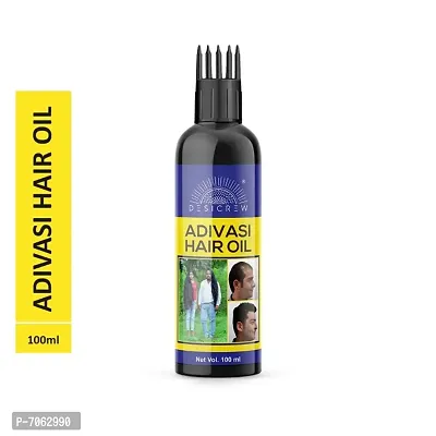Desi Crew Best Premium Adivasi Herbal Hair Oil Hair Growth Oil For Get Long Hairs 100 ml-thumb0