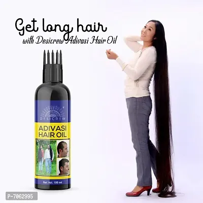 Desi Crew Best Premium Adivasi Herbal Hair Oil Hair Growth Oil For Get Long Hairs 100 ml