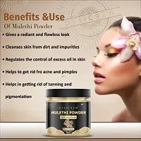 Desi Crew 100% Natural  Pure Mulethi Powder For Skin Toning, Anti-Ageing, Blackhead Removal, Anti Acne  Pimple Free, Deep Cleansing, Skin Face Pack 300 GM-thumb1