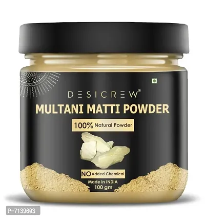 esi Crew 100% Pure  Natural Multani matti Powder For Fairness, Treat Acne  Boils, Remove Scars, Keeps Away Wrinkles, Skin  Face Pack 100 GM-thumb2