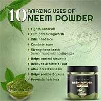 Desi Crew 100% Natural  Pure Neem Powder For Pimple free, Spot Less, Glowing  Natural Shine Skin  Dandruff Free Hair Face Pack  Hair Pack 200 GM-thumb1