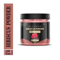 Desi Crew 100% Pure  Natural Hibiscus Powder For Deep Cleansing, Exfollating  Detoxifying Skin Face Pack 100 GM-thumb1