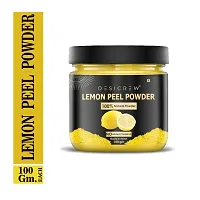 Desi Crew 100% Pure  Natural Lemon Peel Powder Combo Pack of 1Jars of 100 gms-thumb1