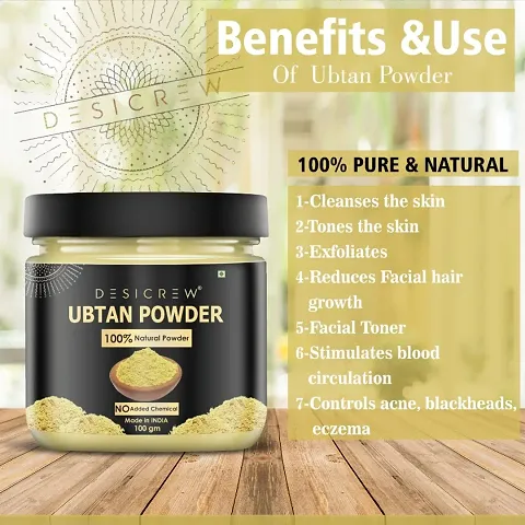 Desi Crew 100% Pure Natural Ubtan Powder- For Whitening Brightening