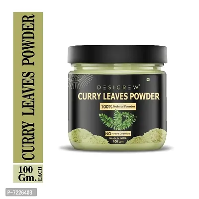 Desi Crew  100% Pure  Natural Curry Leaves Powder(100 Gms)-thumb2