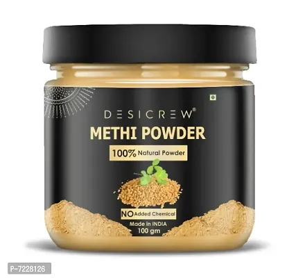 Desi Crew 100% Pure  Natural Methi Seeds(Fenugreek) Powder 100 gm-thumb2