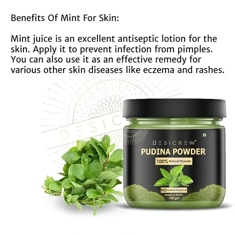 Desi Crew 100% Pure Natural Pudina(Mint) Powder Combo