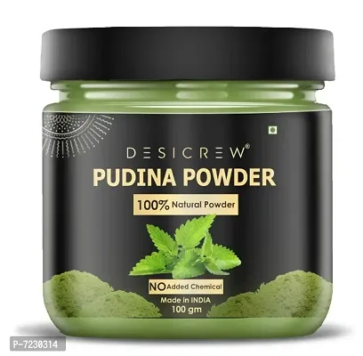 Desi Crew 100% Pure  Natural Pudina(Mint) Powder 100 gm-thumb2