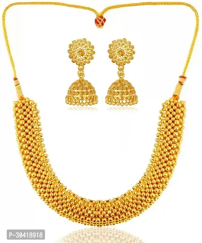 Stylish Gold Plated Alloy Jewellery Set For Women-thumb0