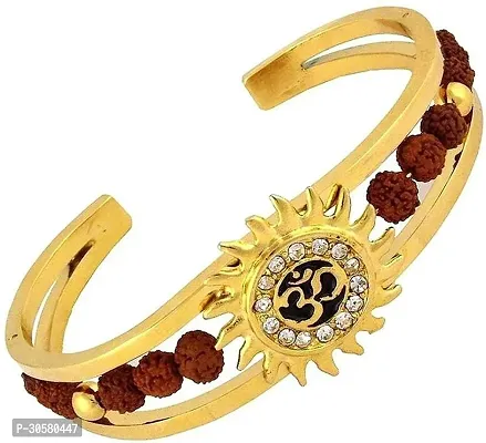 Stylish Alloy Religious Spiritual Rudraksha Unisex Bracelet-thumb2