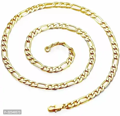 Alluring Golden Stainless Steel Chain For Men-thumb0