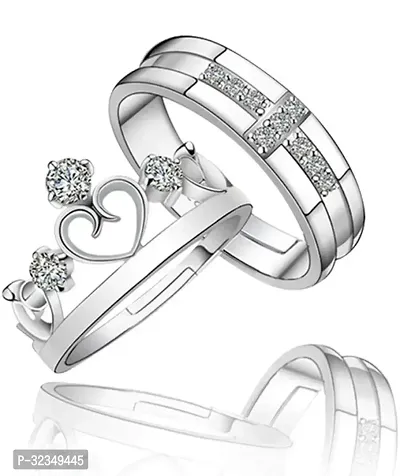 Classic Crown with Cross Ring For Women-thumb0