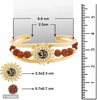 Stylish Alloy Religious Spiritual Rudraksha Unisex Bracelet-thumb3