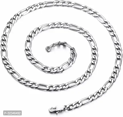 Alluring Silver Stainless Steel Chain For Men-thumb0