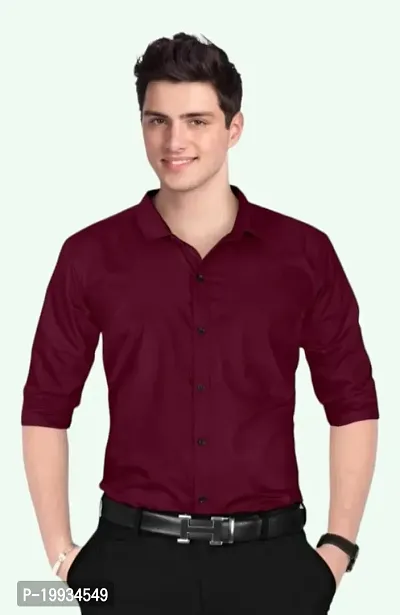 Cotton Shirt for Mens || Plain Solid Full Sleeve Shirt || Regular Fit Casual Shirts for Mens With Pocket