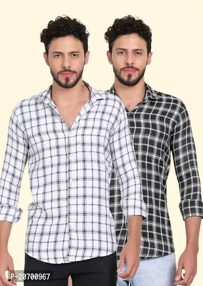 Stylish Premium Cotton Printed Mens Shirt / Designer checks SHIRT / Mens Cotton CHECKS full Sleeve Shirts