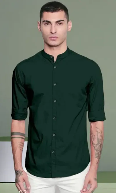 Classic Solid Casual Shirt For Men