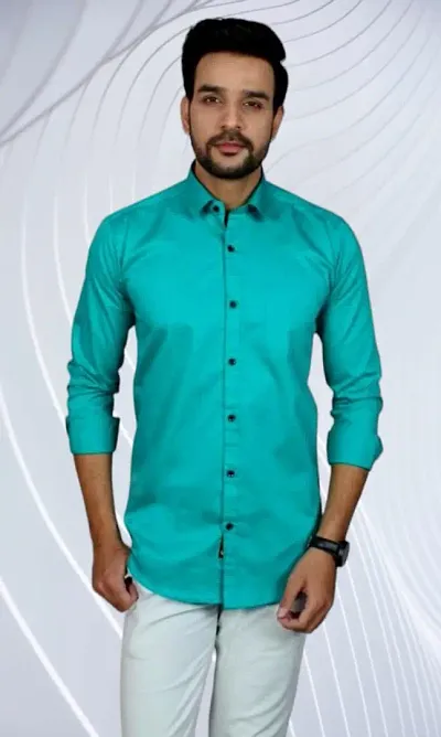 Shirt for Mens || Plain Solid Full Sleeve Shirt || Regular Fit Casual Shirts for Men. Pack of 1