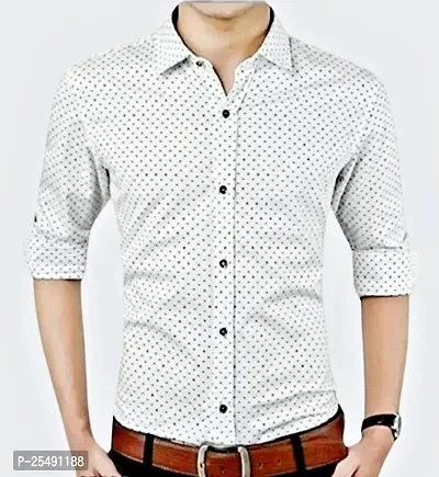 Mens Premium Polka Dot Print Casual Shirt Full Sleeve Shirts. Pack of 1